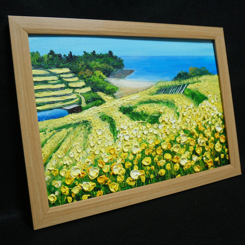 油絵 油彩 油彩画 絵 絵画 【菜の花フェスタ】 絵画 HR 通販