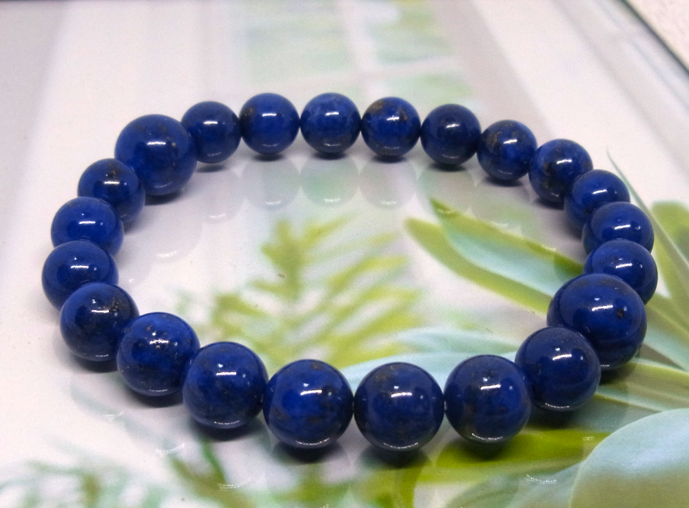 ラピスラズリ/8ミリ/10ミリ玉/ブレスレット/天然石/送料無料/Mサイズ