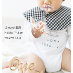 ＼人気No.1／ハーフバースデーの親子Tシャツセット outline/momdad＆数字 長袖 11枚目の画像