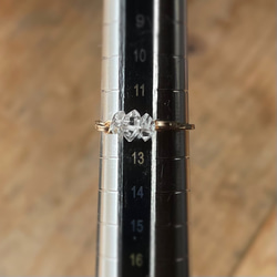 ハーキマーダイヤモンド　14kgf　水晶　原石　リング　指輪　 7枚目の画像