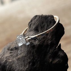 ハーキマーダイヤモンド　14kgf　水晶　原石　リング　指輪　 2枚目の画像