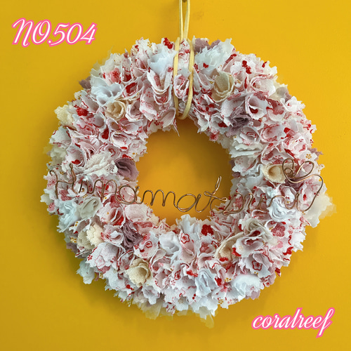 送料無料☆NO.504 リースでひなまつり ファブリックリース ひな祭り 雛