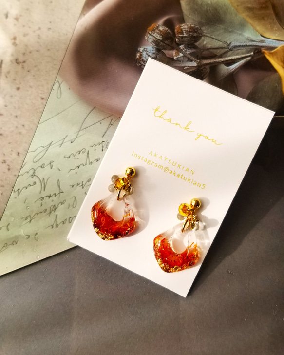 紅花フォーブ.unoトップホールピアス ピアス（スタッド・一粒） 暁庵 