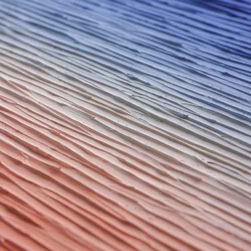 落ち着きを感じる朝日】絵画 - オレンジ 抽象画 横長（N-#52