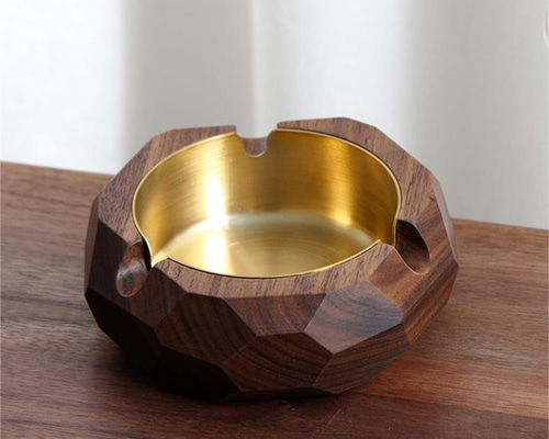 天然木の花びら型灰皿　ヴィンテージ灰皿 ee0b4c4d0f6dc84ac2bfef2c5bc85e