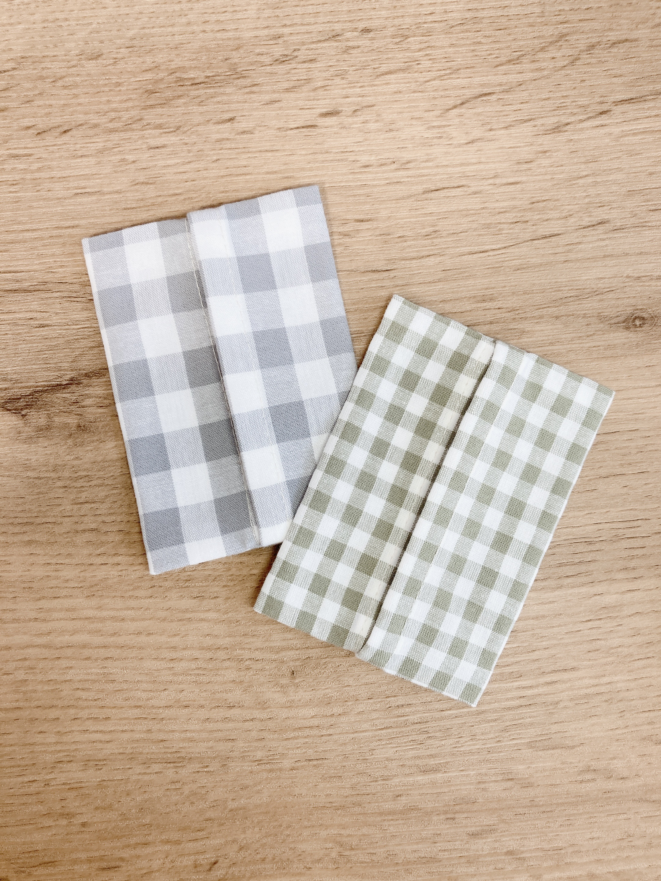 ポケットティッシュ カバー ミニサイズ チェック柄 2個セット12