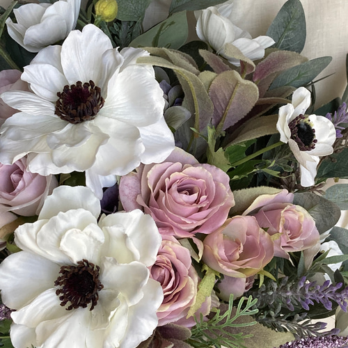 アネモネ＆ローズ ウェディングブーケ・ブートニア ブーケ