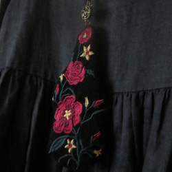Creema30%OFFセール『花刺繍のデザインネックレス（アンティークパーツ（イタリア製））』 5枚目の画像
