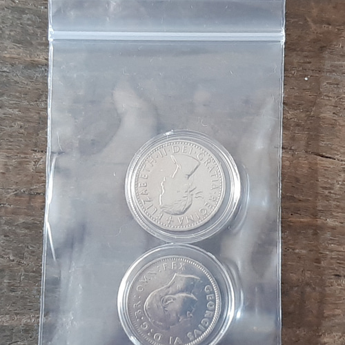 エリザベス女王&ジョージ王のヴィンテージ ウェディングコイン 英国6