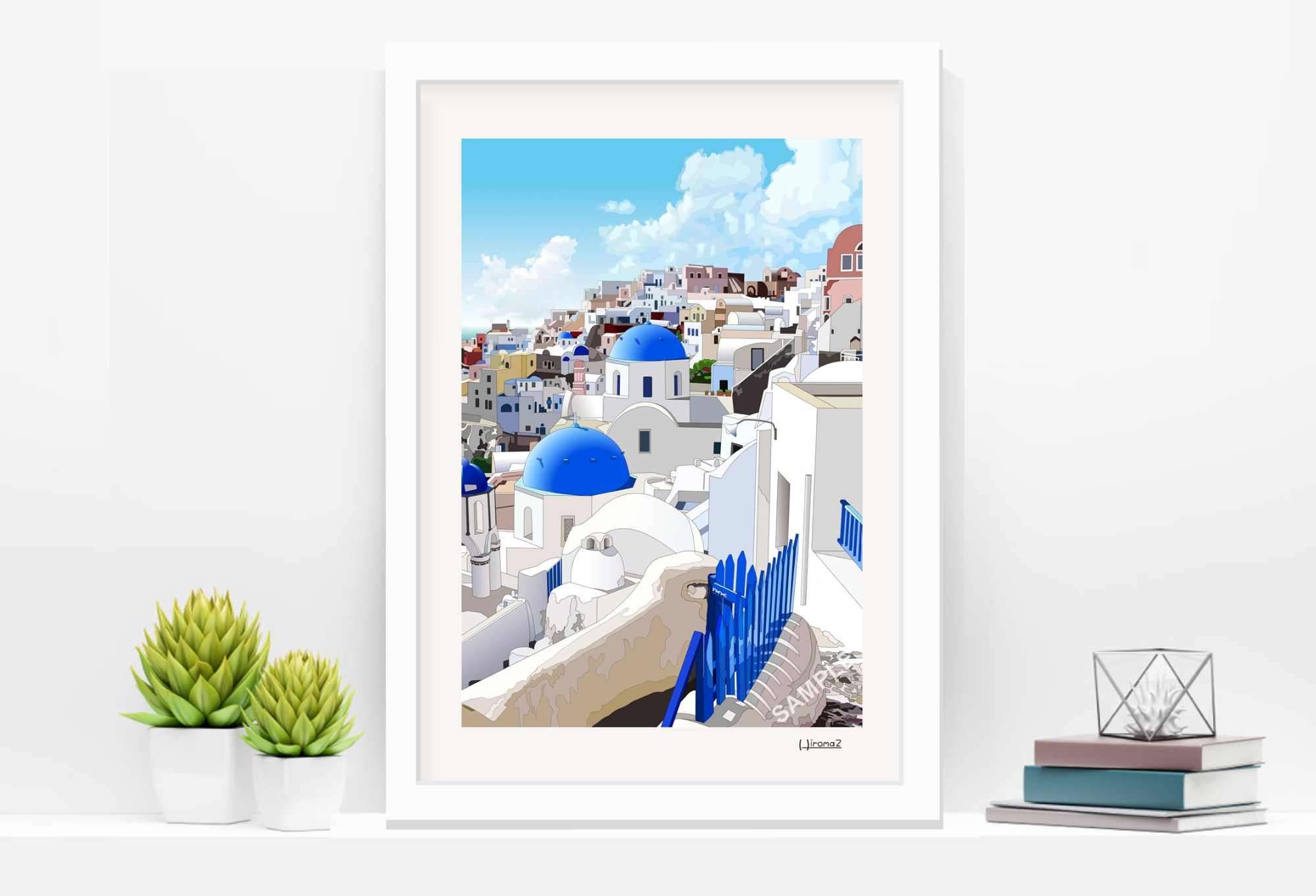 3名さま　A3サイズ【似顔絵オーダー】ホワイトフレーム　風呂敷ラッピング　7/3 3名さま A3サイズ【似顔絵オーダー】ホワイトフレーム 風呂敷