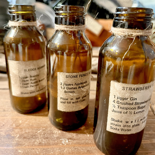 再販》アンティーク風リメイク瓶 3本セット No.2891 その他