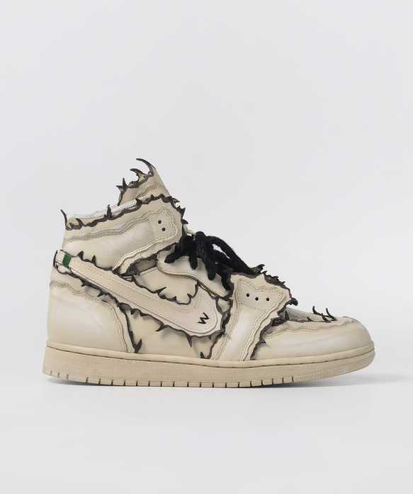 Nike Air JORDAN 1 High-Cut WhiteSand 龍舌蘭 改製(不含鞋) 第2張的照片