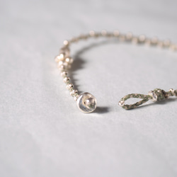 Silver braid bracelet 'Green' 4枚目の画像
