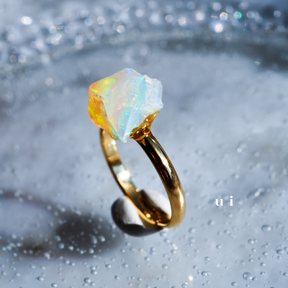 エチオピアオパール原石ピンキーリング】rp.svgd.005 指輪・リング ui
