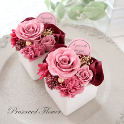 大人気 モーブピンク フラワーボックス プリザーブドフラワー