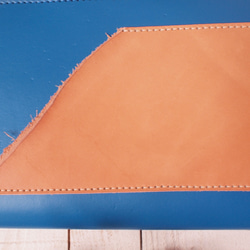 手縫いヌメ革とクロムレザー　Ａ5サイズ/ポケット　手帳・ノートカバー 9枚目の画像