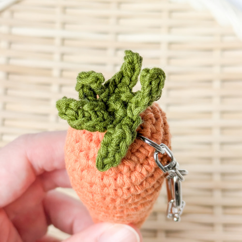 た*や様 にんじんくんの編みぐるみキーホルダー〇 た*や様 にんじんくんの編みぐるみキーホルダー〇 た*や様