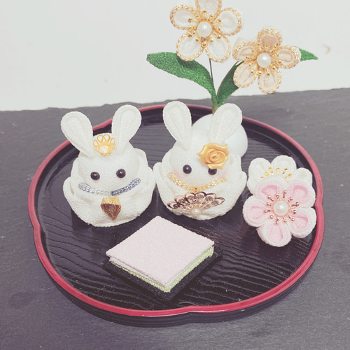 つまみ細工雛人お雛様 ひな飾り 雛人形 お雛様 ひな人形・雛飾り hana