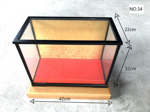 ガラス展示ケース/40cm前後/DIYでお好みにアレンジ　倉庫から蔵出しシリーズ！ 9枚目の画像