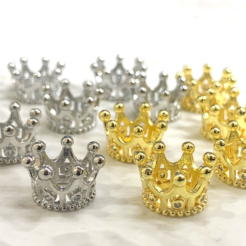 ロンデル 14KGF☆ スペーサービーズ 王冠 リング型 ゴールドフィルド