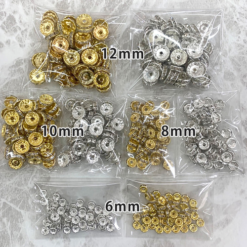 大容量☆約50個 ロンデル 丸型 ブレスレットパーツ ハンドメイド