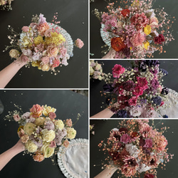 bouquet saisonnier 季節のブーケ ドライフラワーブーケ スワッグ インテリアフラワー ナチュラル 1枚目の画像