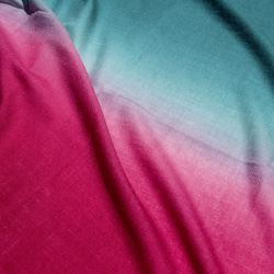 カシミア カシミア/カシミア スカーフ/ピュア ウール スカーフ ショール/リング ベルベット ショール-グラデーション ネオン 17枚目の画像