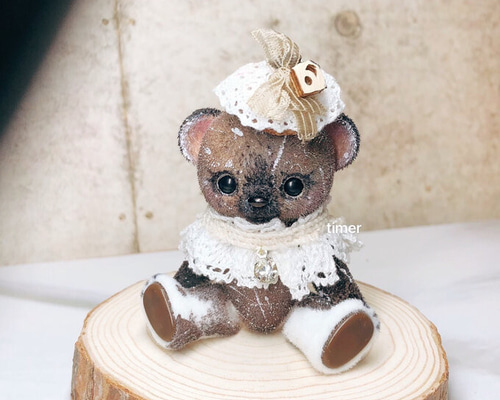 ★ハニーベア★ ミモザ　カスタム　ココア　アンティークベアちゃん　ソファーつき ☆ハニーベア☆ ミモザ カスタム ココア アンティークベアちゃん