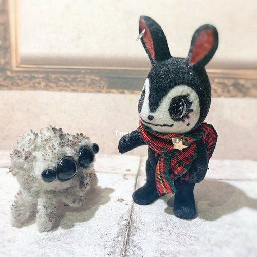 カスタム ウサギファミリー ホワイト シルバニアファミリーの人形