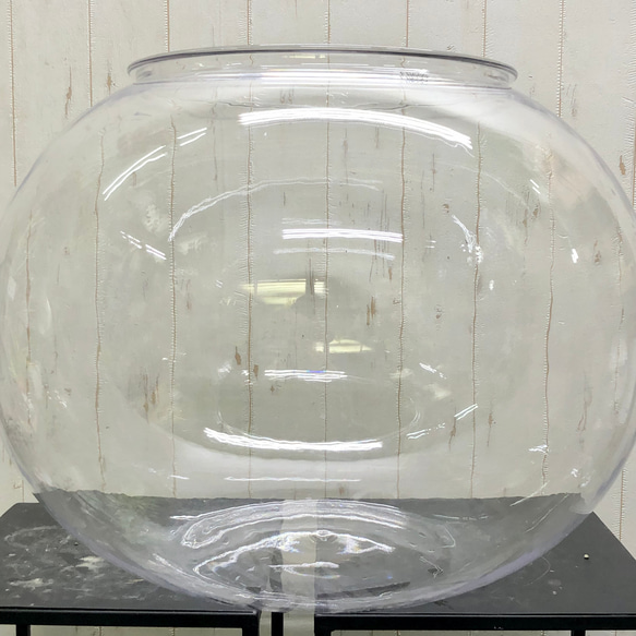 花瓶  アクアリウム  球形  ボール型 60×45  ポリカーボネート製 3枚目の画像