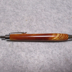 肥松(赤松)ジン　金襴杢　出雲産　樹齢250年　ガラスコート仕上げ　木軸ボールペン(シャープペンシル)  希少材　 4枚目の画像