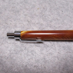 肥松(赤松)ジン　金襴杢　出雲産　樹齢250年　ガラスコート仕上げ　木軸ボールペン(シャープペンシル)  希少材　 6枚目の画像