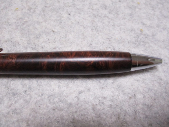 ローズウッドバール　キヌカオイル仕上げ　木軸ボールペン(シャープペンシル)　希少材　　 10枚目の画像