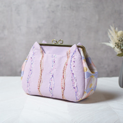 藤紫・アズネコ・がま口バッグ 11枚目の画像