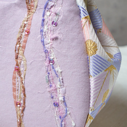 藤紫・アズネコ・がま口バッグ 3枚目の画像