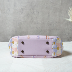 藤紫・アズネコ・がま口バッグ 9枚目の画像