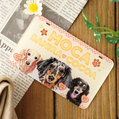 カートネームプレート〈ビスケットstyle〉☆犬猫 うちの子