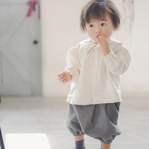 halu 〕セーラー襟 の フォーマル ブラウス【受注製作】《80 90 100