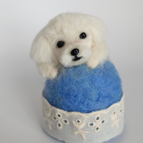 羊毛フェルト　あーちゃん プロフ見てね(’-’*)♪様 チンチラちゃん、本当に可愛い❤️あざと可愛い❤️ #羊毛フェルト