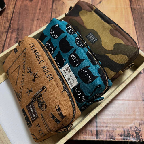 縦型迷彩 アイコスポーチ ひっかき アイコスケース ハンドメイド  