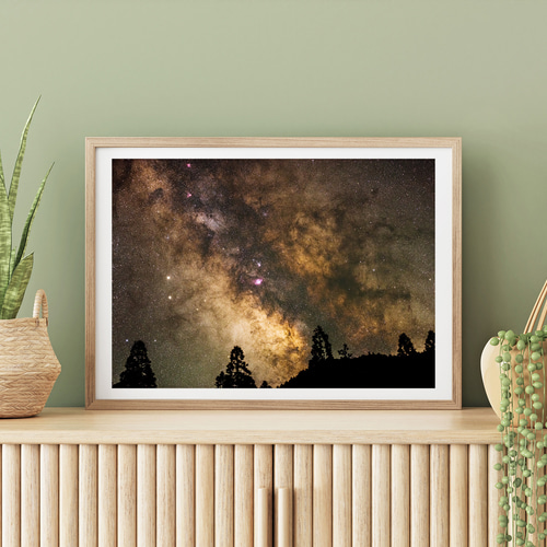 日本一の星空 富士見台高原から見る夏の天の川 インテリアアート