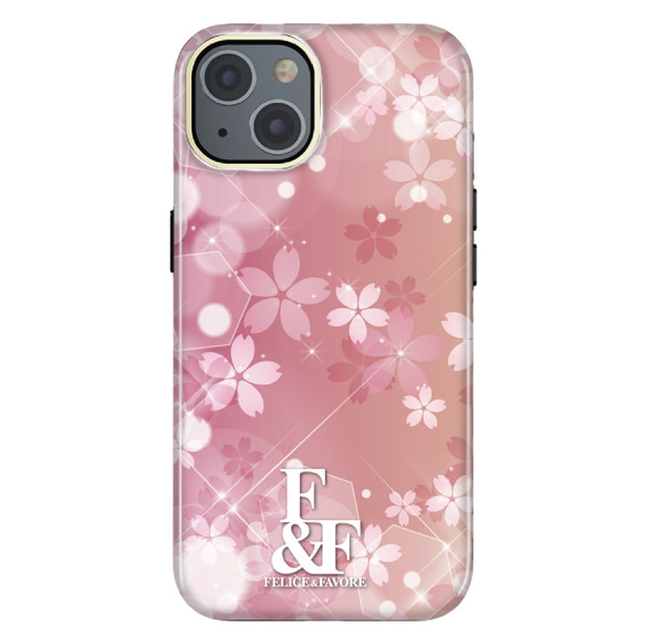 iPhoneケース ハードケース スマホケース ケース ブランド 花柄 オシャレ サクラ 桜 春 かわいい 2枚目の画像