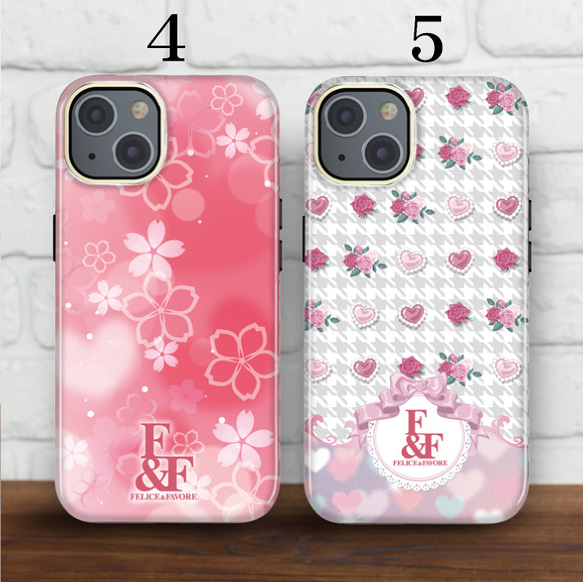 iPhoneケース ハードケース スマホケース ケース ブランド 花柄 オシャレ サクラ 桜 春 かわいい 5枚目の画像