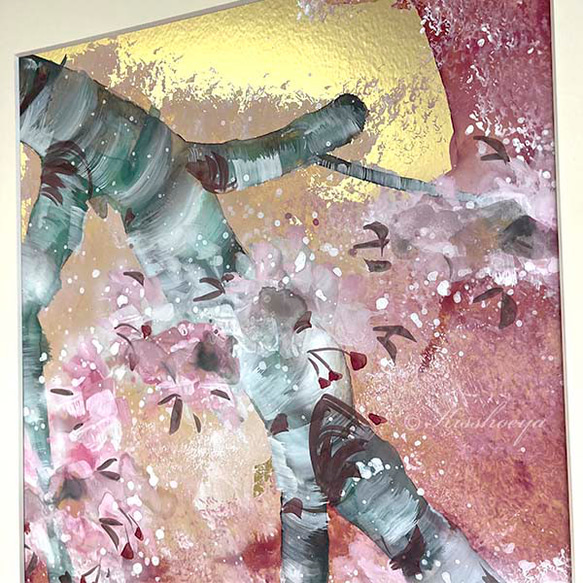 「明月爛漫桜」 きいかわ宗圓　和モダンでお洒落に飾れる手描き原画 4枚目の画像