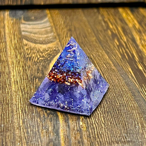 最強の破魔の石] ピラミッド型Ⅱ オルゴナイト 黒水晶 モリオン