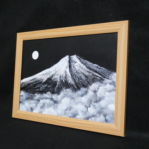 油絵 油彩 油彩画 絵 絵画【富士山と銀杏】 油絵 油彩 油彩画 絵 絵画【富士山と銀杏】
