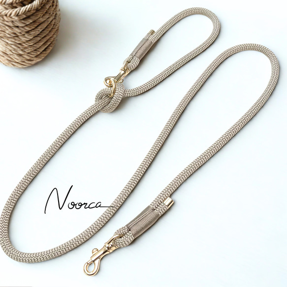 カフェリード、首輪、等オーダー受付 オーダー受付中】パラコード製 お花の首輪とハート編みカフェ