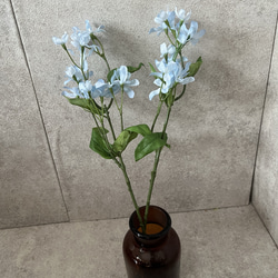 造花 アーティフィシャルフラワー ブルースター ブルー 2本 アート