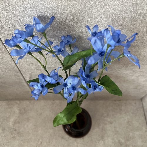 造花 アーティフィシャルフラワー ブルースター ブルー 2本 アート