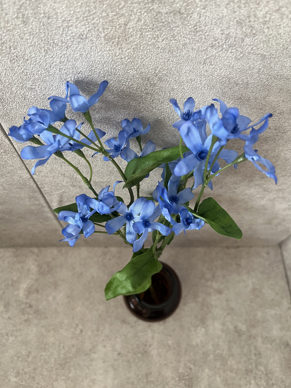 造花 アーティフィシャルフラワー ブルースター ブルー 2本